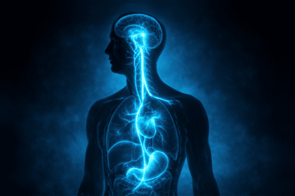 The Vagus Nerve connecting the brain to the gut.