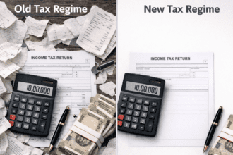 Comparison of Old vs New Tax Regime for 10 Lakh Salary in India 2026.
