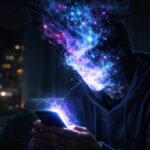 A conceptual image representing Brain Rot and the impact of short-form content on mental health.