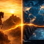 Historical and modern comparison illustrating Chhatrapati Shivaji Leadership strategies for 2026.