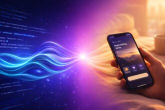 A conceptual graphic showing the synergy between Vibe Marketing vs Vibe Coding in the modern digital economy.