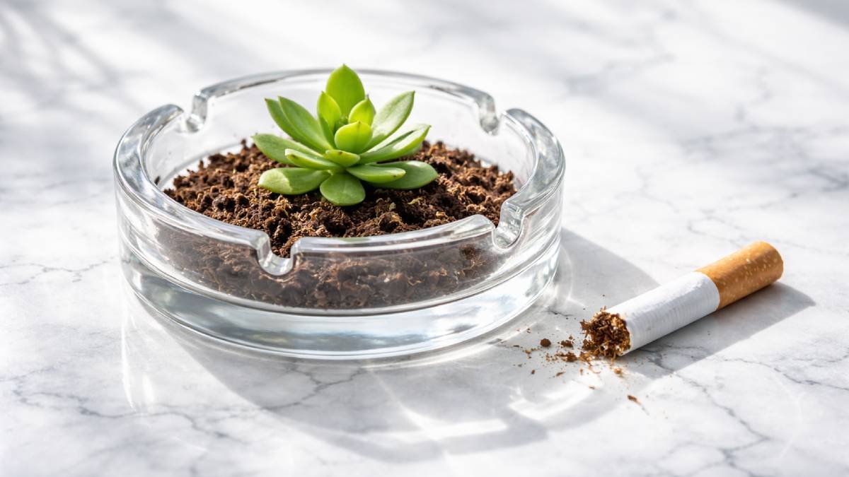 A person breaking a cigarette, symbolizing the best way to how to quit smoking for better health.