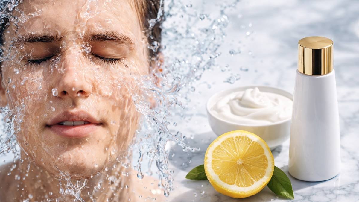 Natural ingredients and skincare products used to remove skin tan effectively.